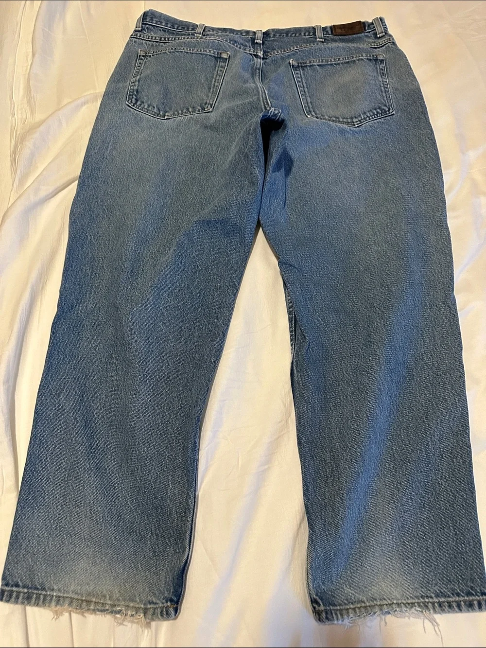 L.L. Bean Men's Straight Jeans — Classic Blue Denim